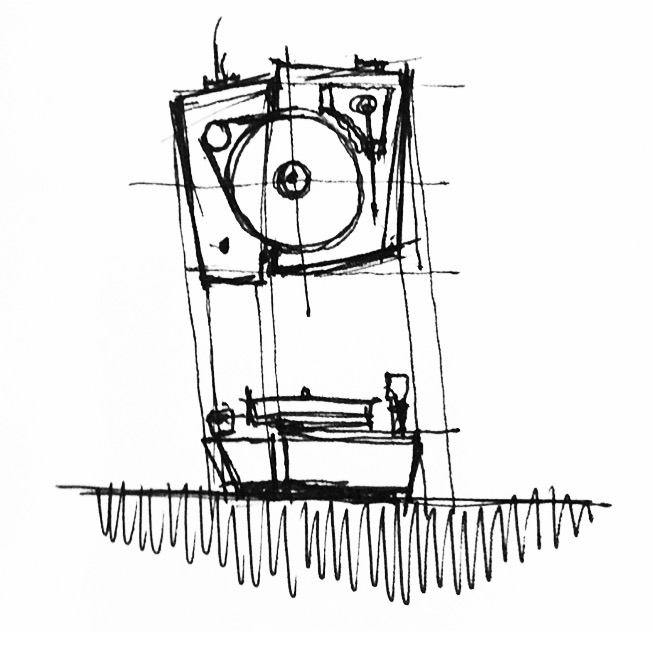 The initial sketch