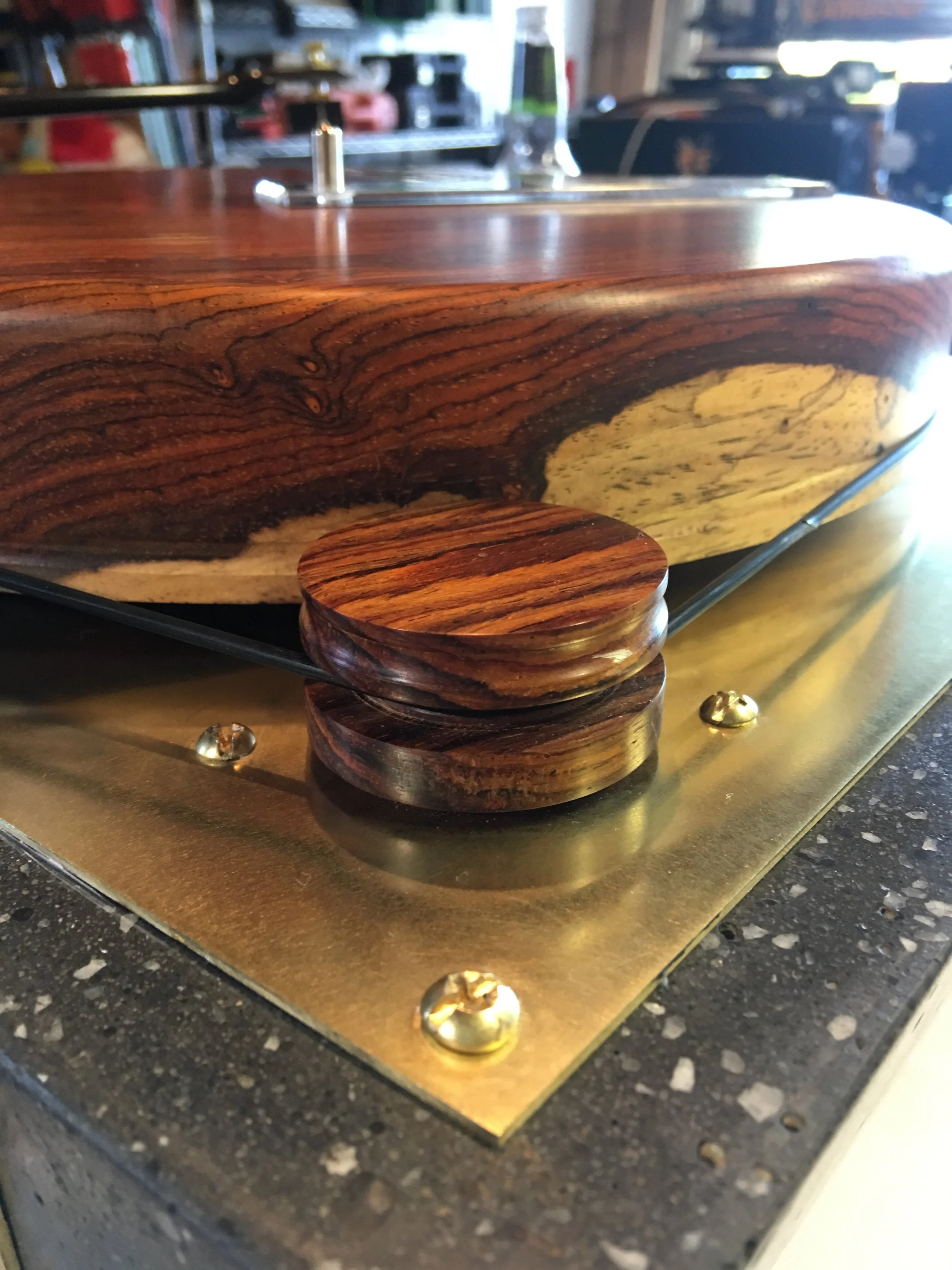 Cocobolo pulley.