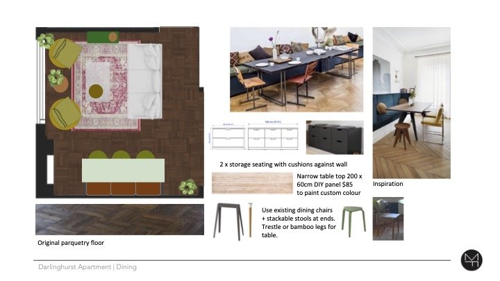 Interior concept, Darlinghurst Apartment , Dining room, Marnee Fox .jpg