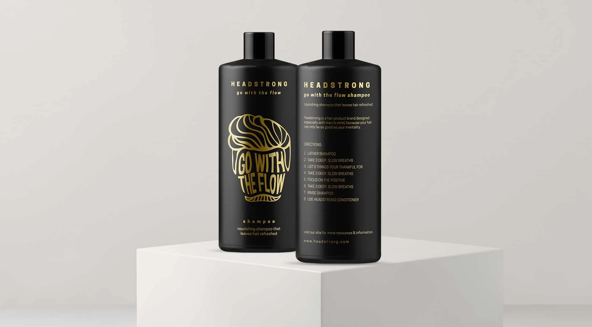 Go with the Flow Shampoo A nourishing shampoo that leaves hair feeling refreshed, addresses anxiety by providing steps to meditating 