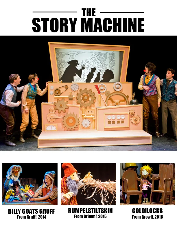 This was the image we submitted with our grant application to the Jim Henson Foundation - all of these photos (taken by Ken Ek) are from Muhlenberg Summer Music Theatre.
