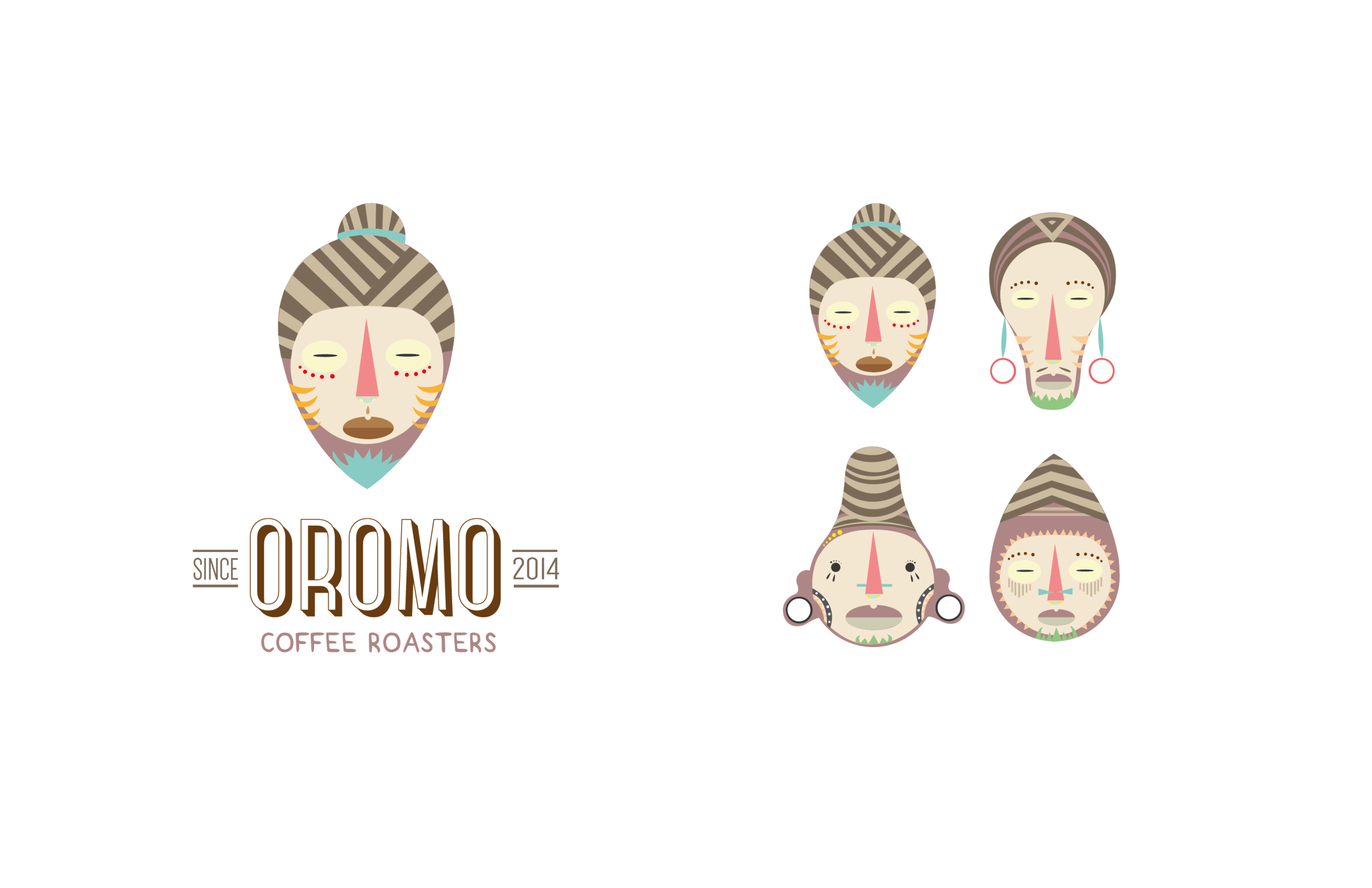 sammitho-oromo-coffee-roasters-design-branding-mask-tribal