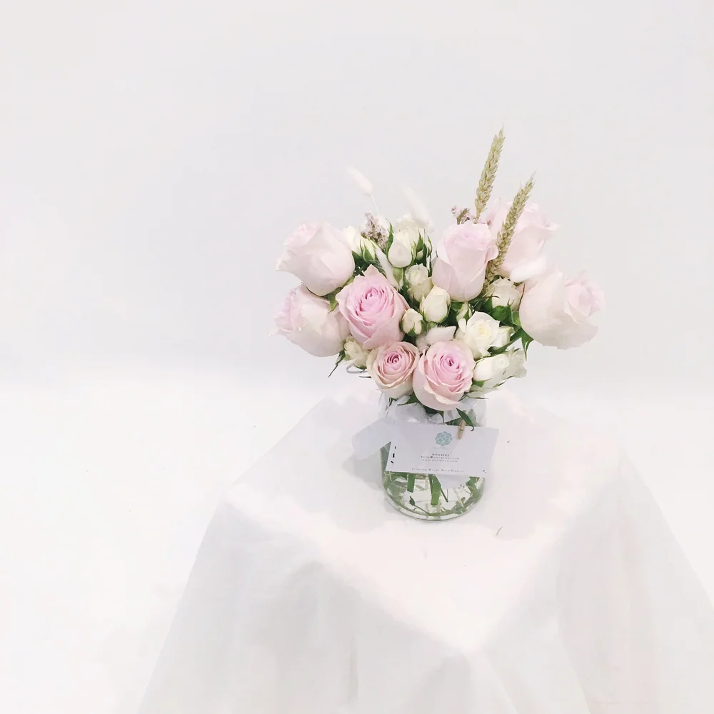 Mood Fleur Led Jar Pastel Mix Mood Fleur