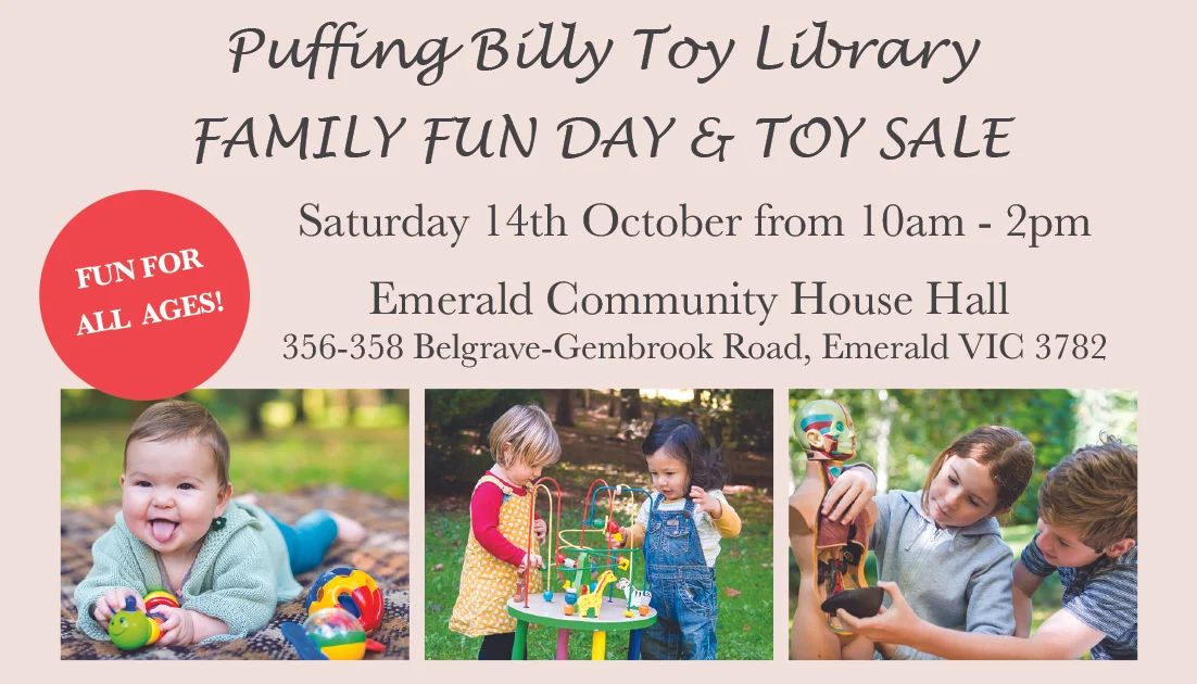 Upcoming Family Fun Day - Saturday 14th October from 10am - 2pm - Fun for all ages!