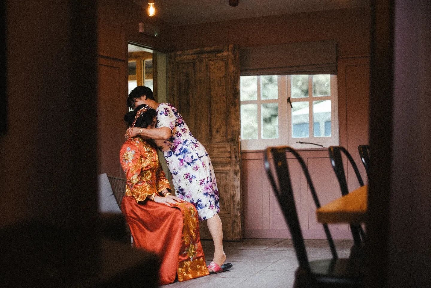 T R A D I T I O N //

I love this picture of Tina, dressing for the traditional Chinese Tea Ceremony. 

The tea ceremony is conducted on the day of the wedding and the bride &amp; groom has to serve tea to their parents and other family members symbo