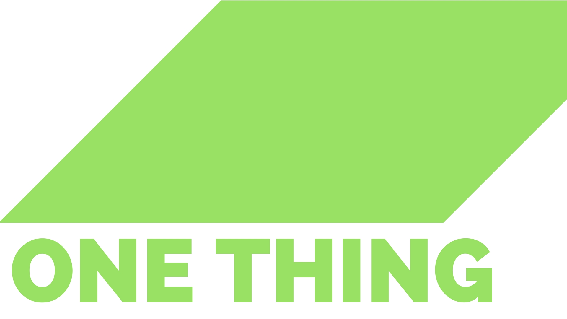 One Thing