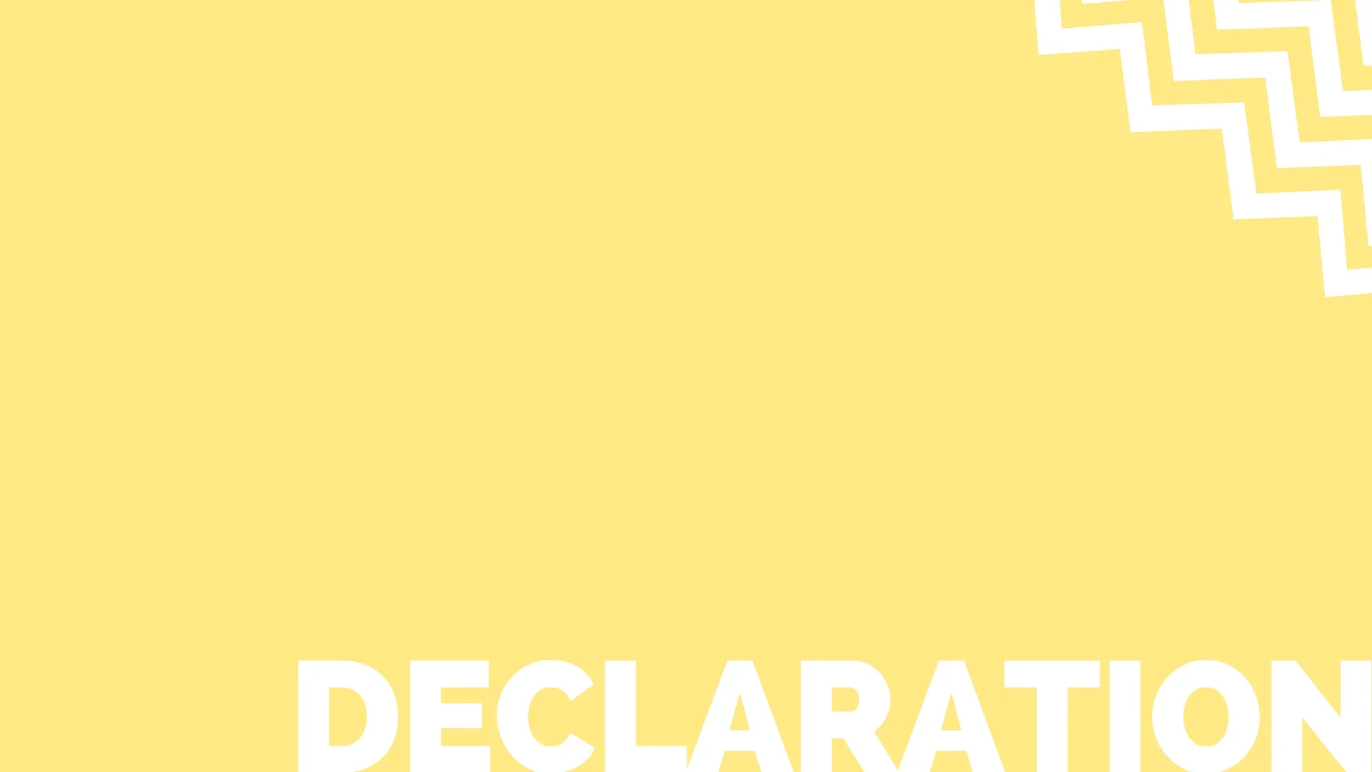 Declaration of Peace