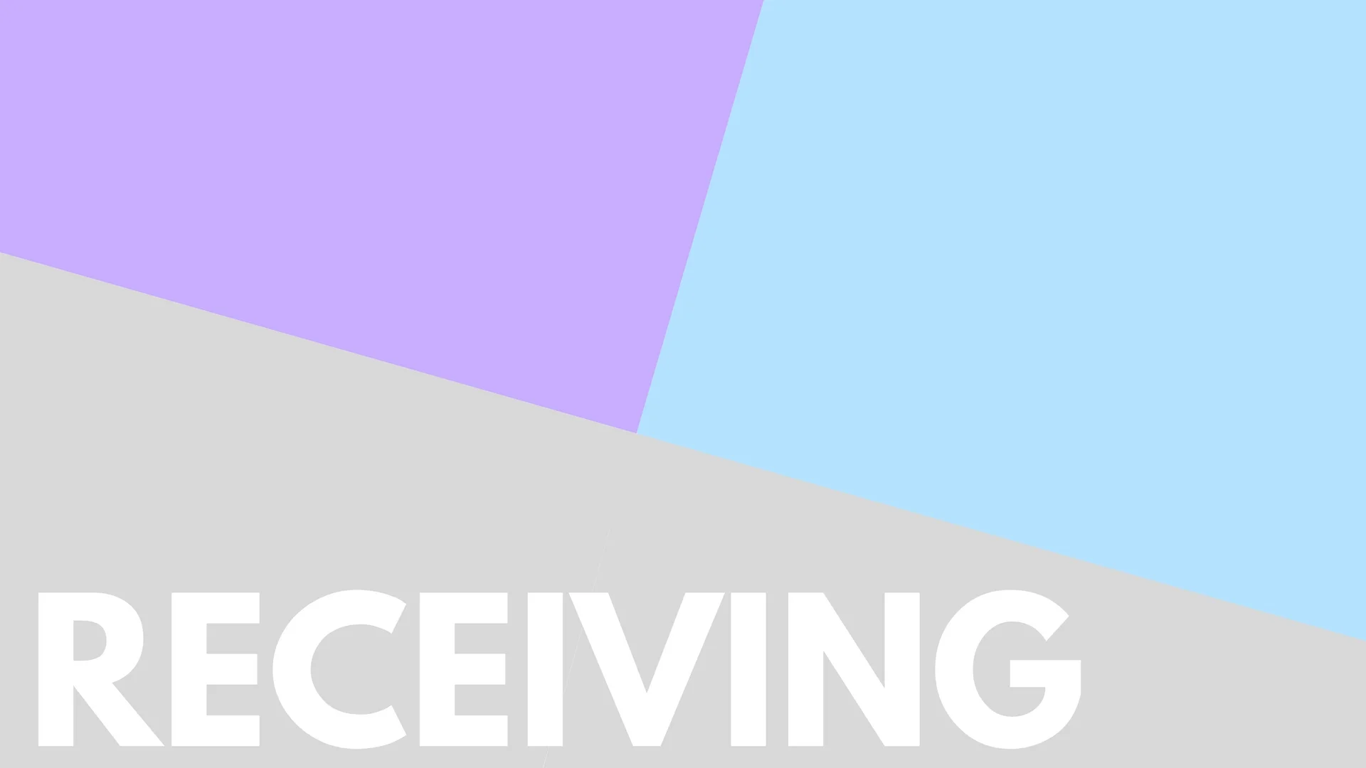 Giving & receiving money