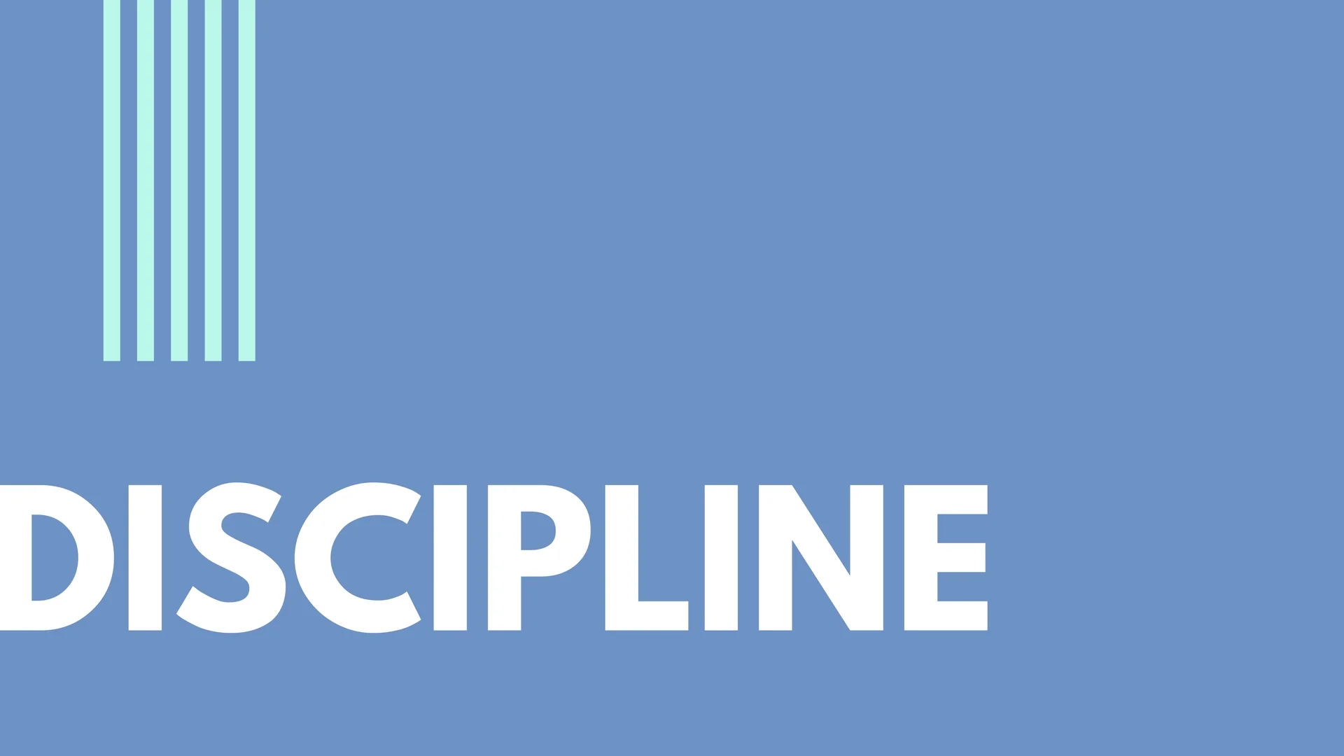 Discipline is Spiritual