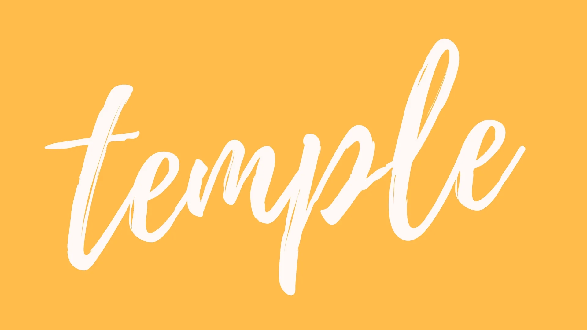 The Foundation of the Temple of God