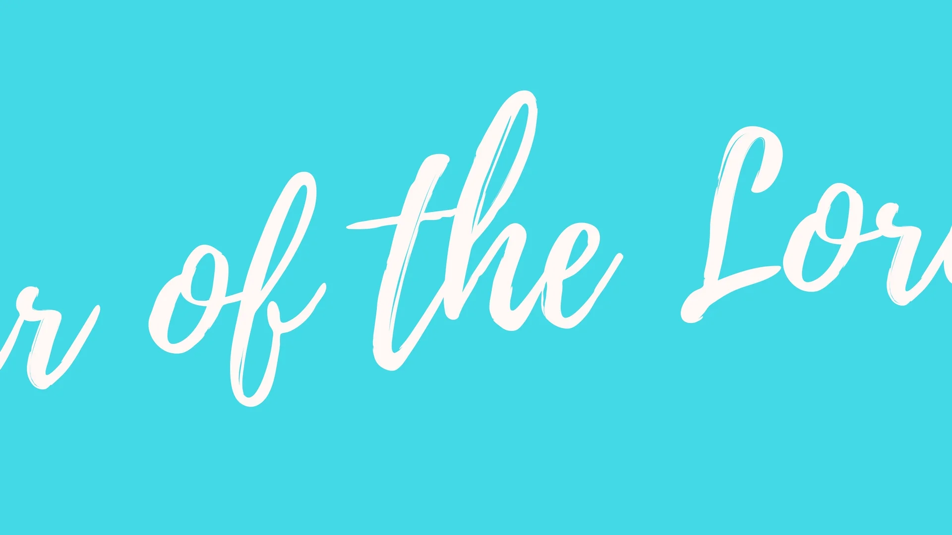 Fear Of The Lord