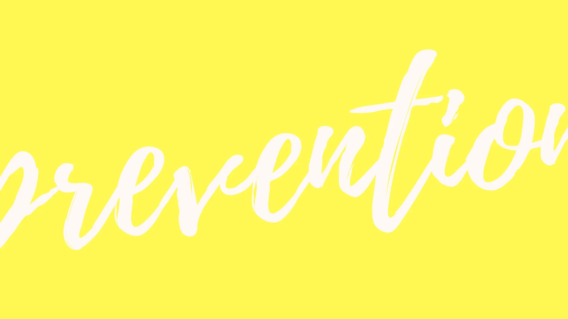 Prevention is better than cure