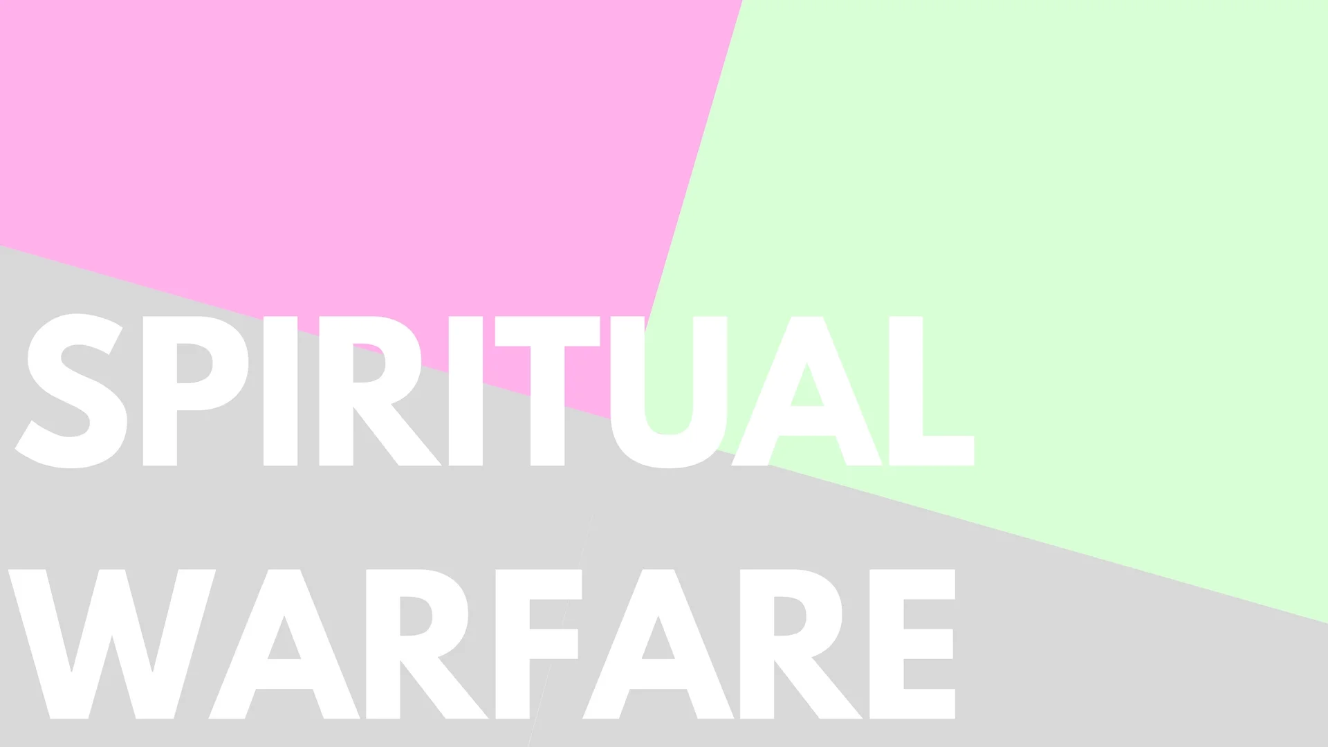Spiritual Warfare - The Rules of Engagement