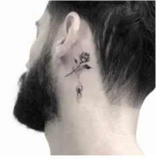 Floral tattoo with dark twist