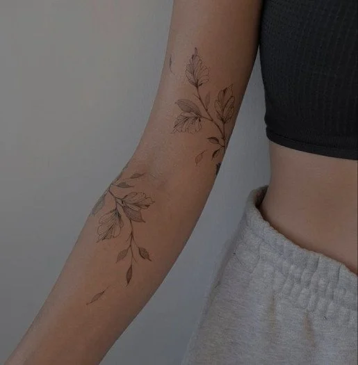 Floral Vine Tattoo