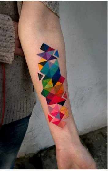 Aura gradient tattoo
