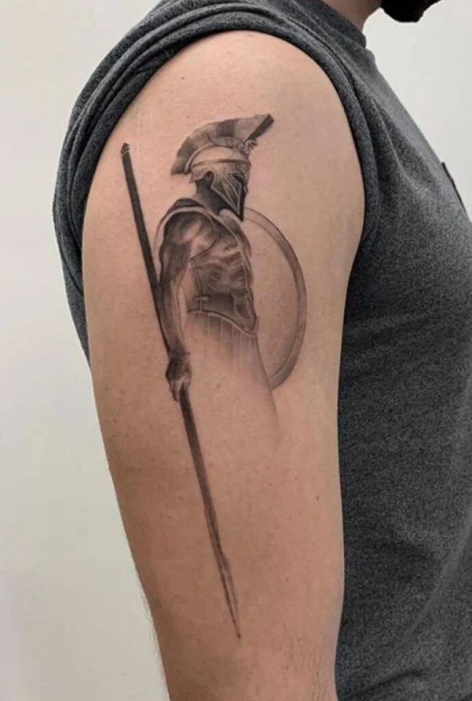 Gladiator Helmet Tattoo