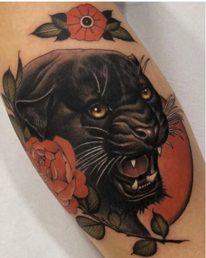 Neo traditional panther