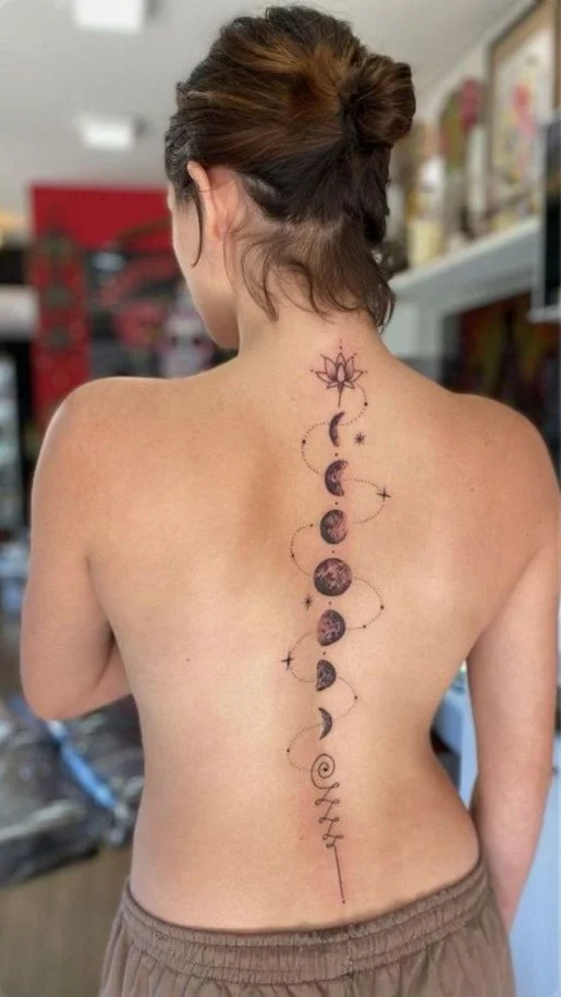 Phases of the Moon Tattoo