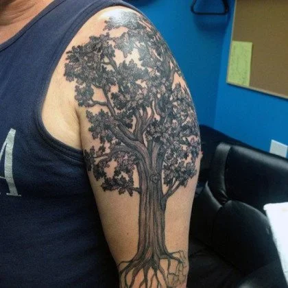 Oak Tree Tattoo