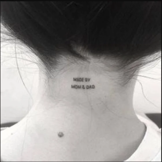 Script for Mom and Dad Tattoo