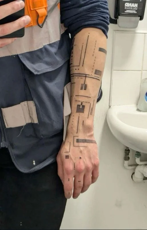 Cyberpunk Layered Design