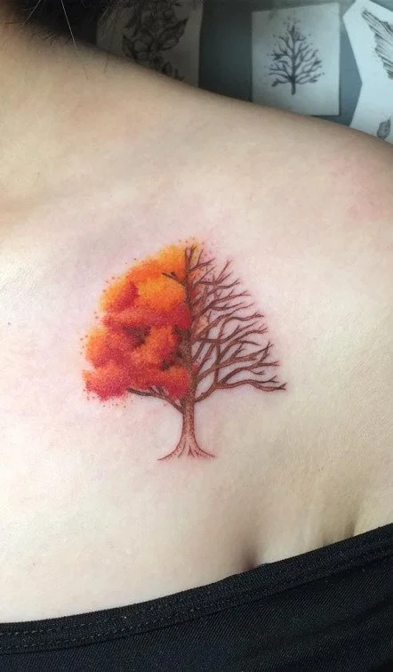Autumn Tree Tattoo
