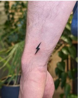 Lightning bolt tattoo
