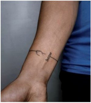 Hope wrist tattoo