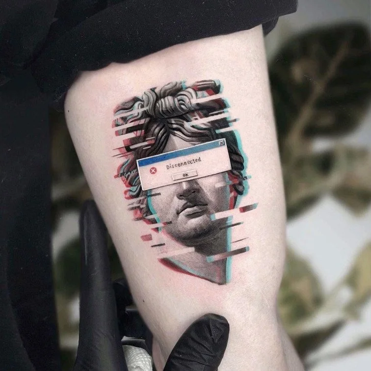 Glitch Art Tattoo