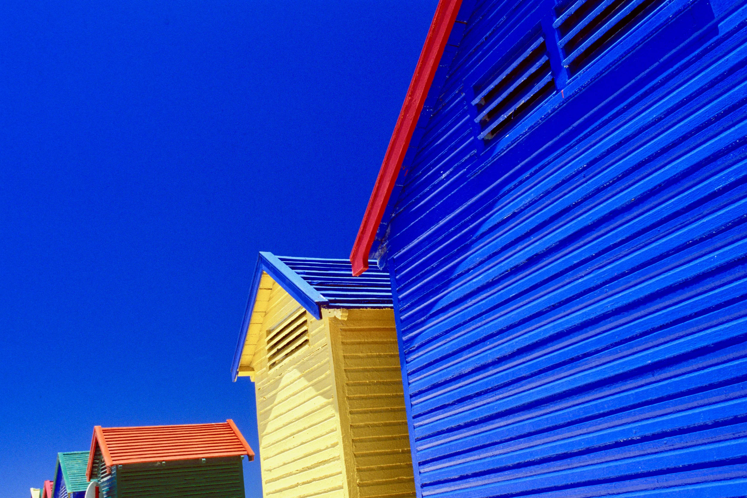 beach cabins muizenberg / south africa