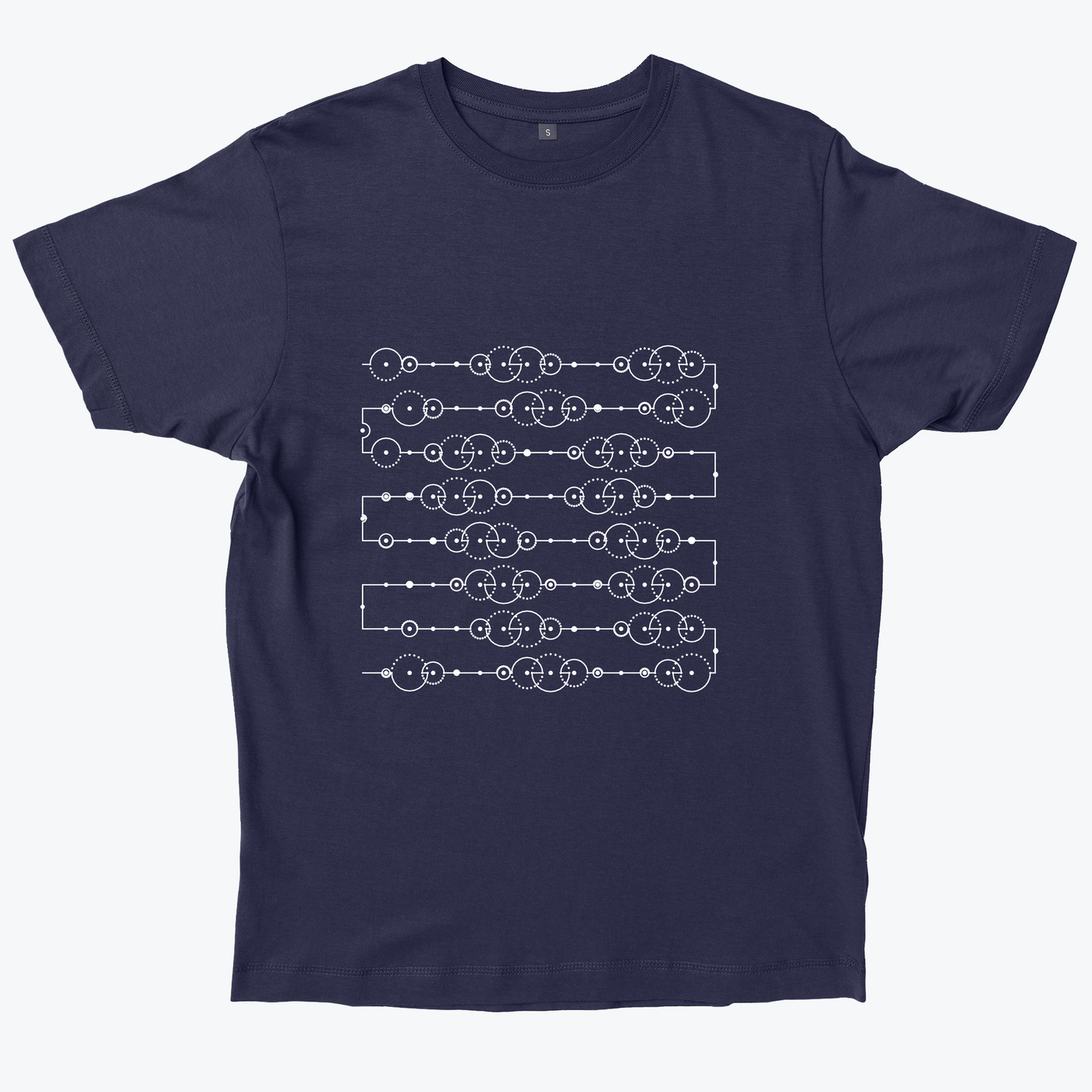 Arc Wave Line in Navy