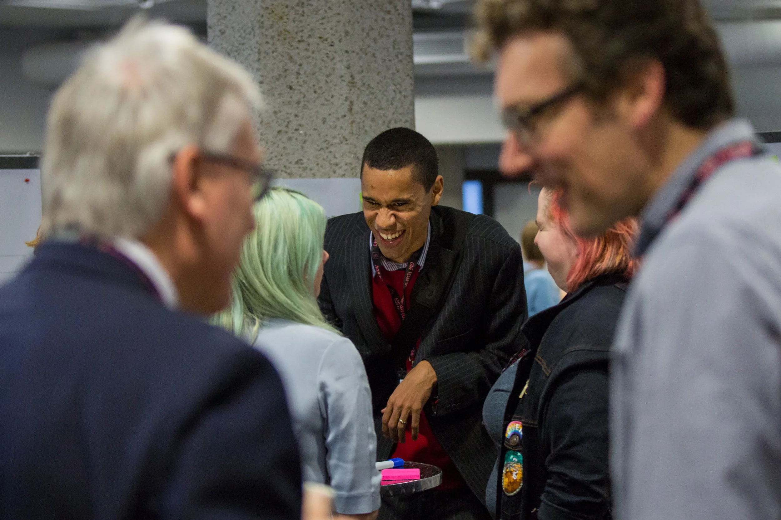 Isak meeting participants at the Unconference, photo from One Team Gov flickr site