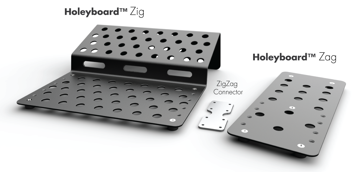 Holeyboard ZigZag guitar effects pedalboard