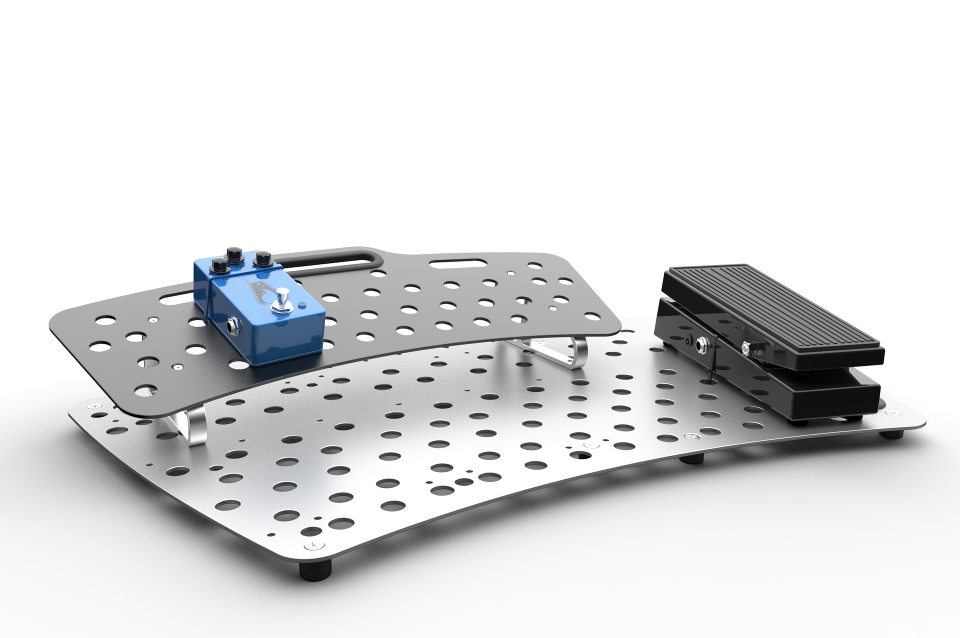 Holeyboard guitar effects pedalboard