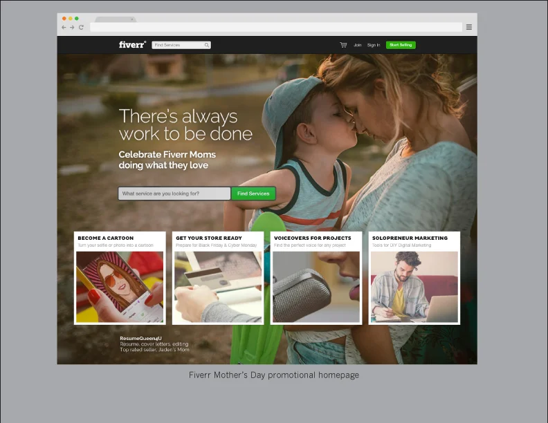 Fiverr Landing Page