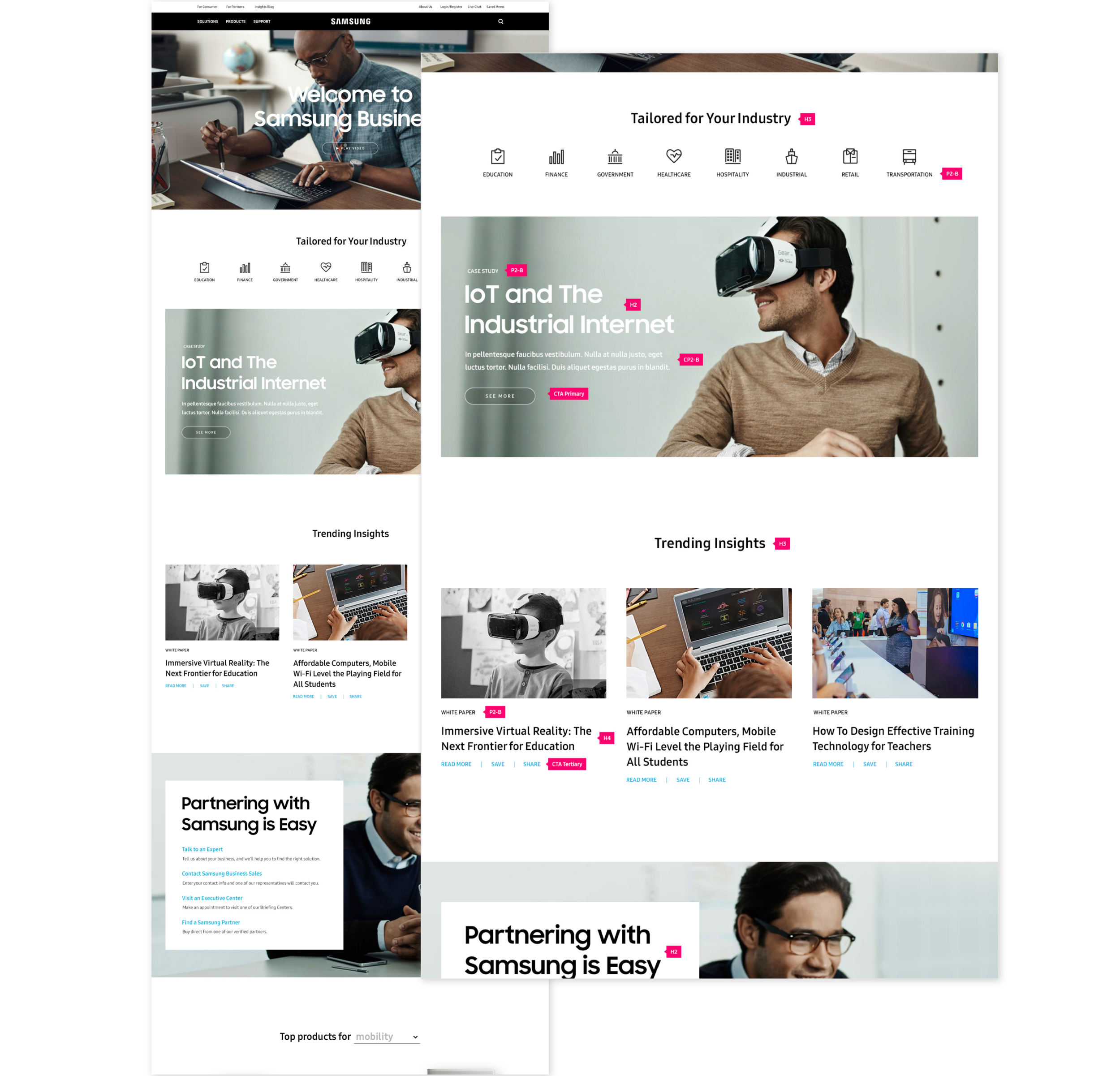 Our design system coming together