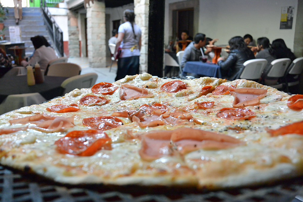 Pizza in Guanjuato, Mexico