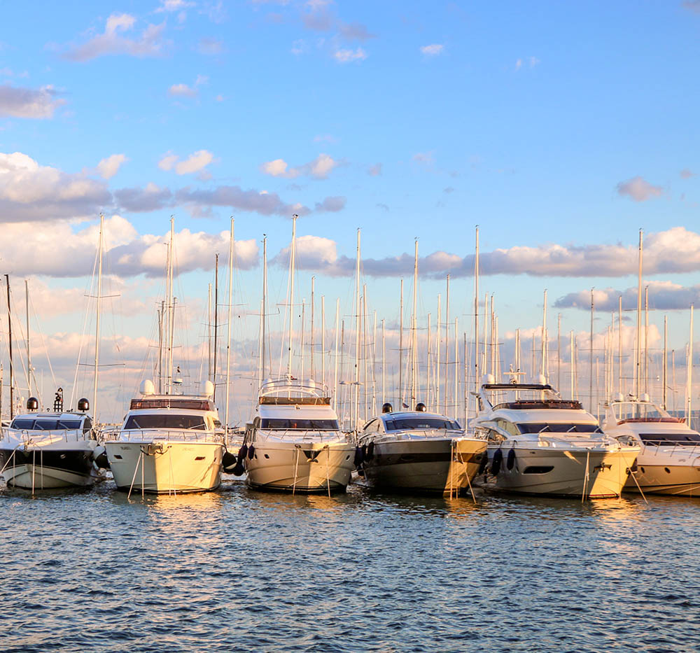 Winter in Split, Croatia - Sail boats