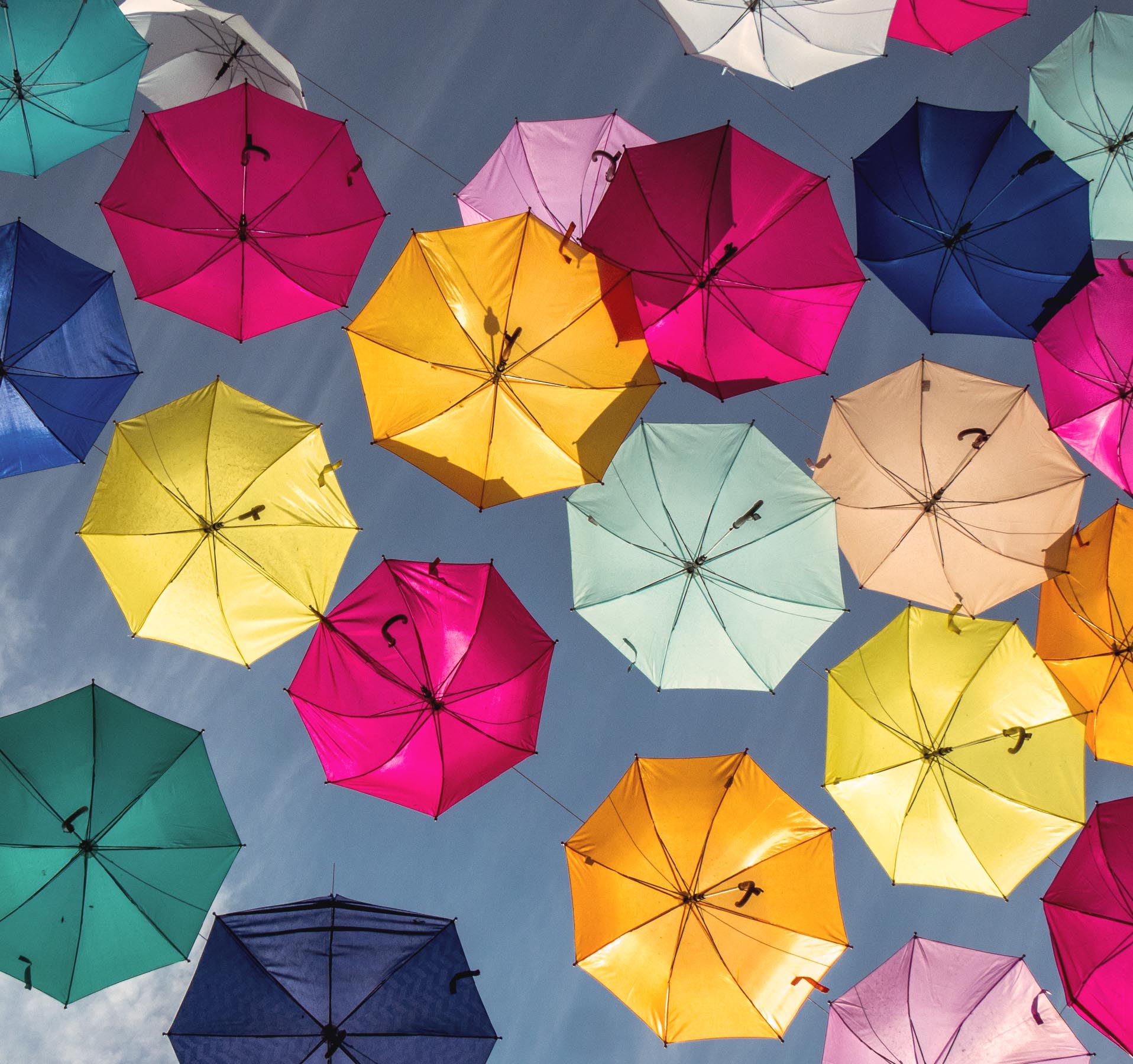 Umbrella Lane in Tlaquepaque, Jalisco