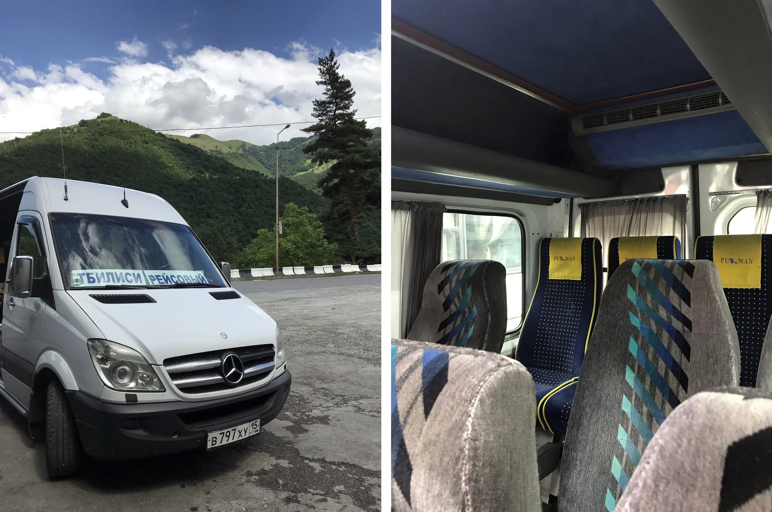Our mini “bus” from Vladikavkaz to Tbilisi