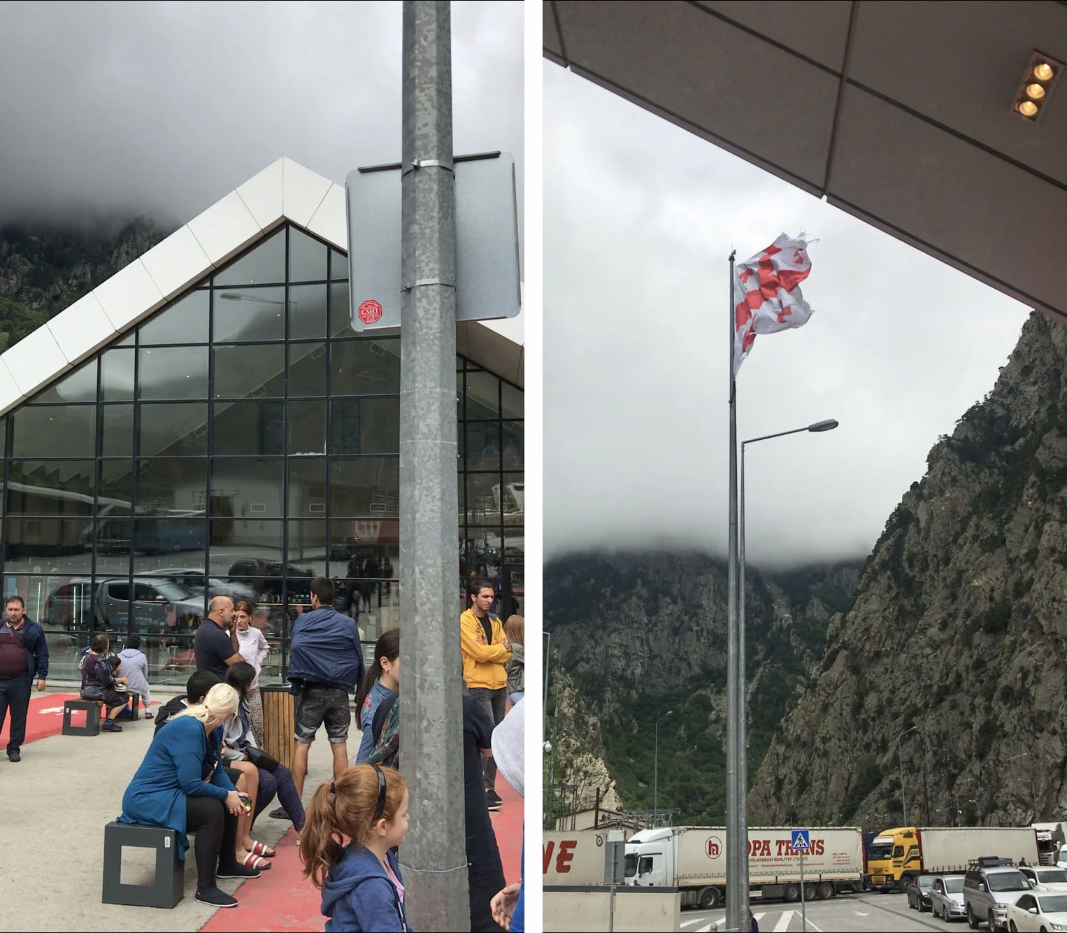 Scenes at the Georgian Border