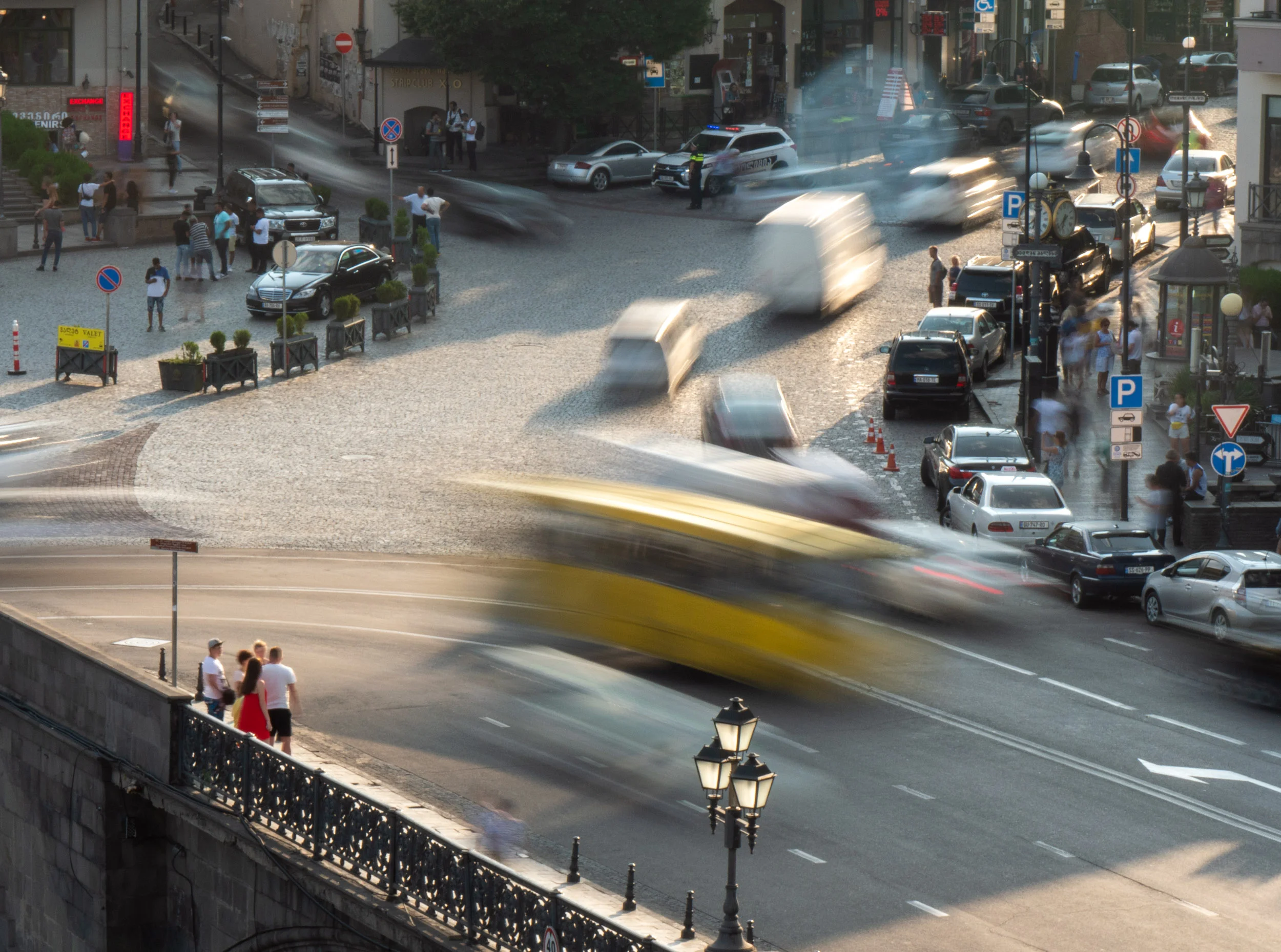 Busy streets of Tbilisi, Georgia