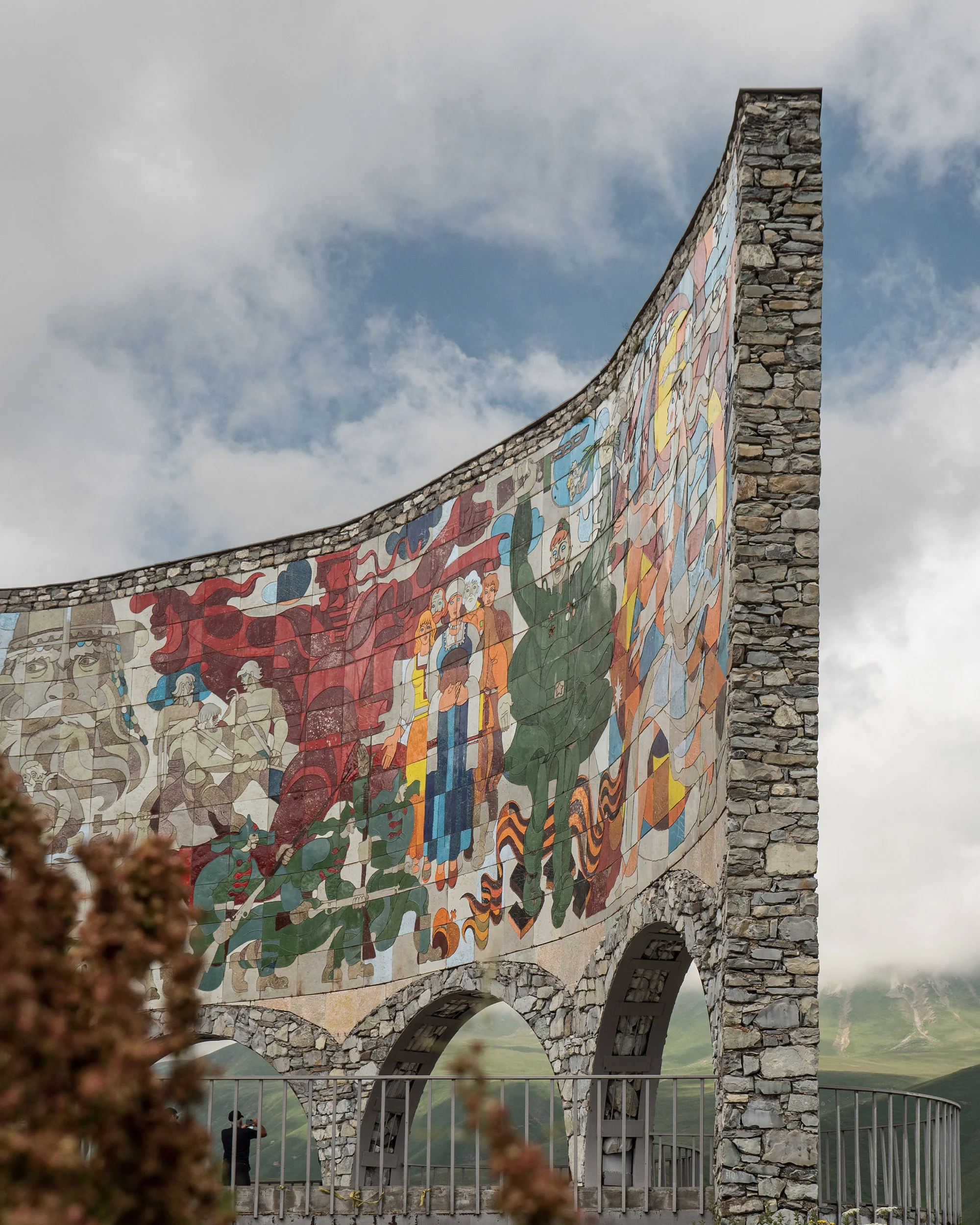 Russia Georgia Friendship Monument in Kazbegi, Georgia