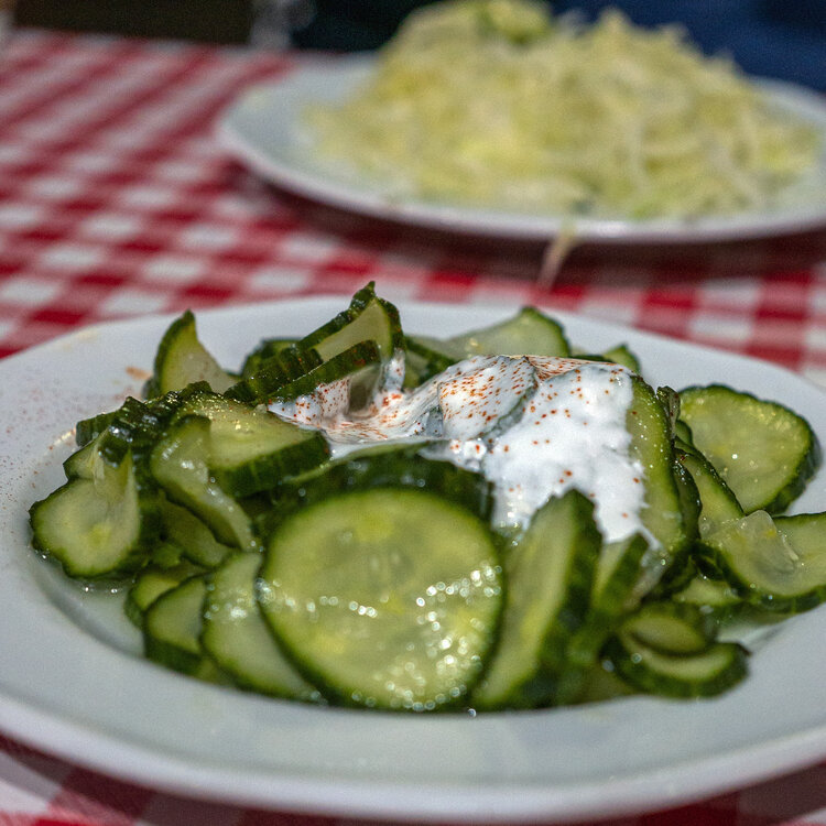 Hungarian Foods: Cucumber Salad