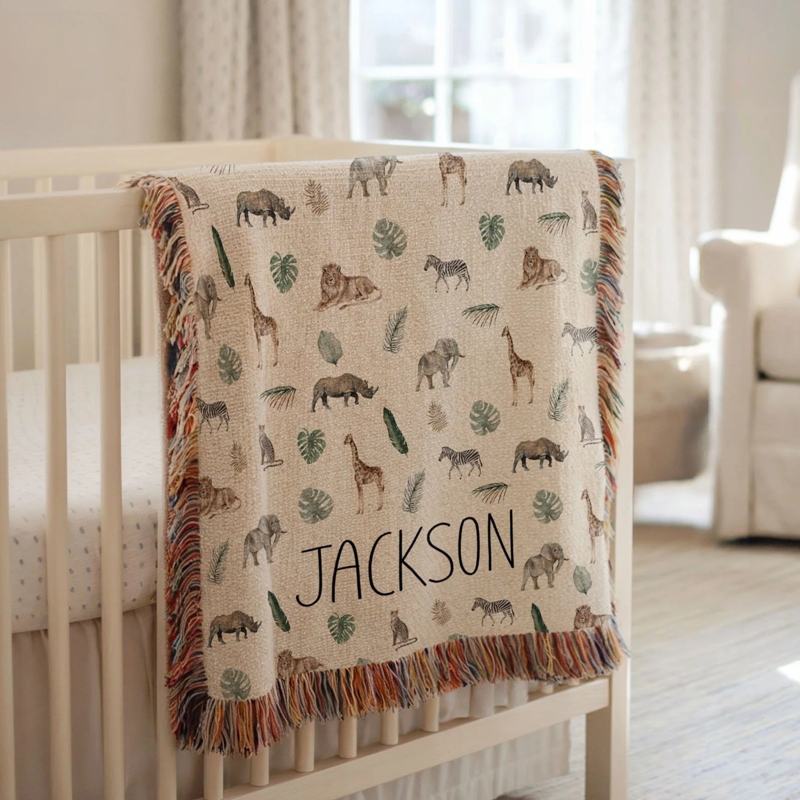 Safari Adventure: Heirloom Knit Baby Blanket