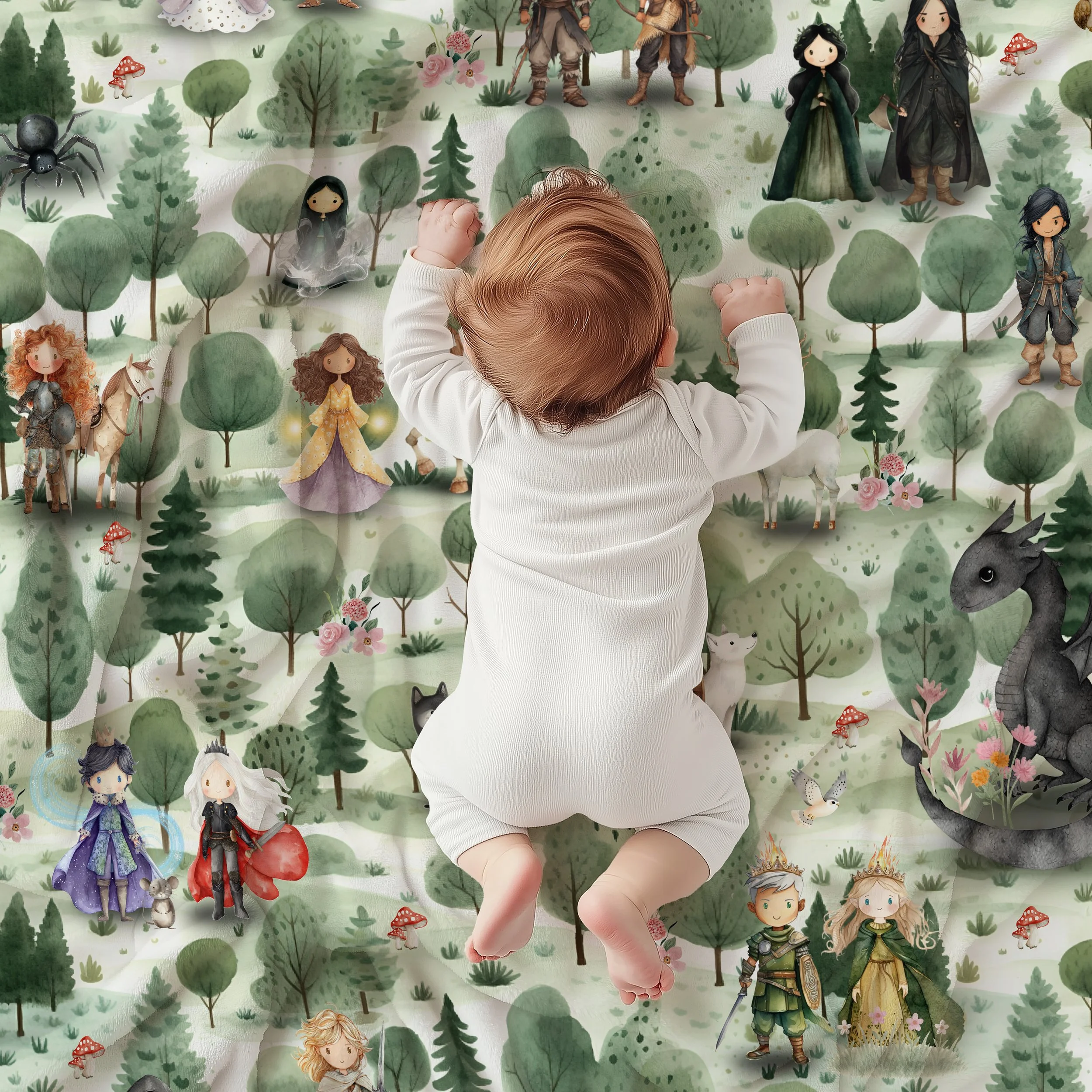 Throne of Glass Baby Blanket: Friends of Terrasen