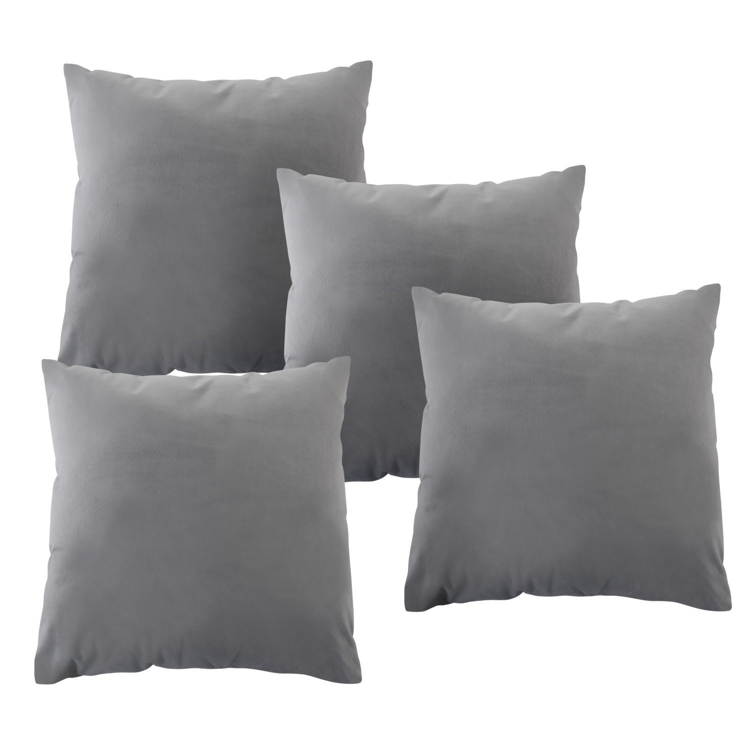 grey velvet cushions