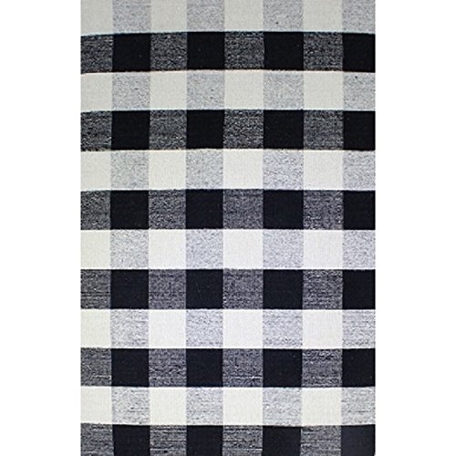 black buffalo plaid area rug