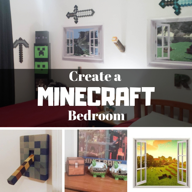My Boy\'s Minecraft Inspired Bedroom — Alphadorable | Custom ...